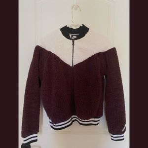 Nike Fluffy Wine Red Jacket